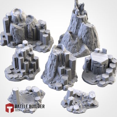 Minis&Deco 3D Prints - Volcanes basálticos (Basaltic volcanoes) - 22 01 VOLCANOES 00