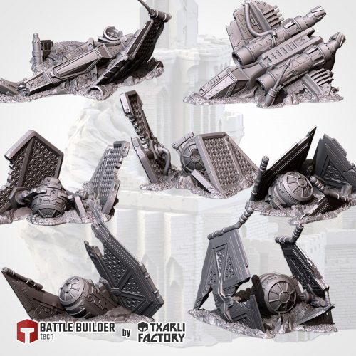 24_03_CR_SPACESHIPS_01 Naves espaciales estrelladas (Crashed spaceships)