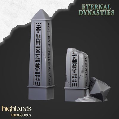 Piezas de escenografía de obeliscos antiguos (Ancient obelisks)