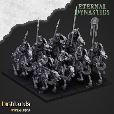 Caballería esquelética ancestral con lanza (Ancient Skeletal Cavalry with spear)