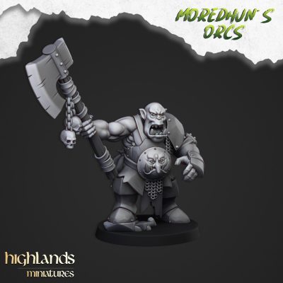 BORGOK_SKULLCRUSHER_ORC_HERO_MINIATURE Rompecráneos Borgok (Borgok Skullcrusher)