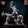 Minis&Deco 3D Prints - Chaos fiend with hammer or halberd (Diablo del caos con martillo o alabarda) - Cfiend
