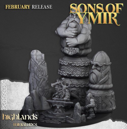 Forja antigua y gran maestro rúnico enano (Ancient Dwarf Forge and Great Dwarf Runemaster)