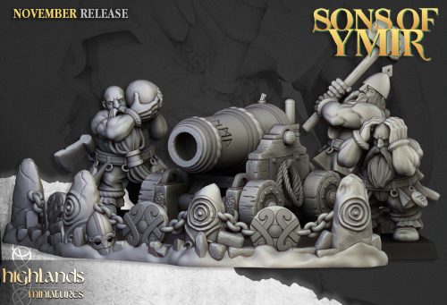 Artillería enana (Dwarf Artillery Set): Cañón/Lanzallamas/Órgano