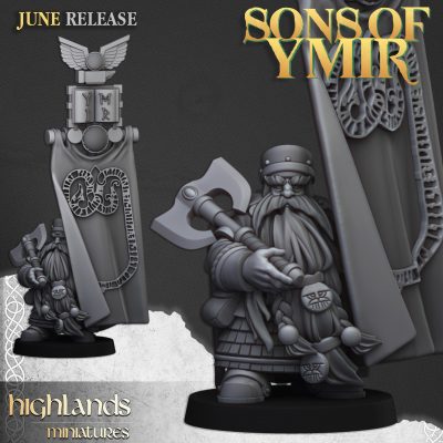 Señor enano con estandarte de batalla (Dwarf Lord with Battle Banner)