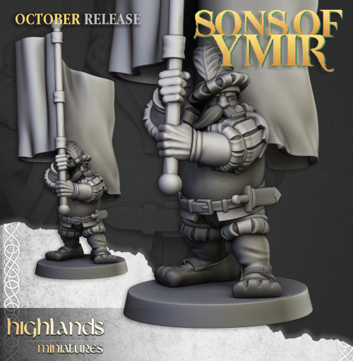 DWARF_PIKEMEN_BANNERMAN Piqueros enanos (Dwarf Pikemen Unit)