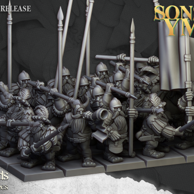 Piqueros enanos (Dwarf Pikemen Unit)
