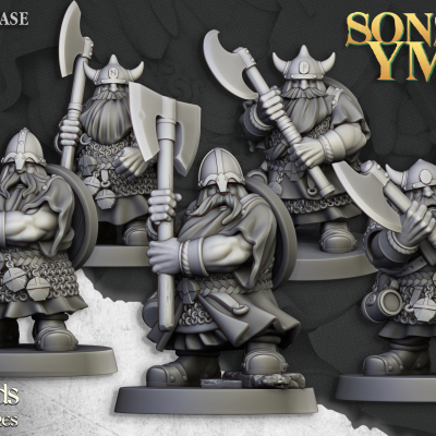 Guerrerros enanos a dos manos (Dwarfs Warriors Two Handed Unit)