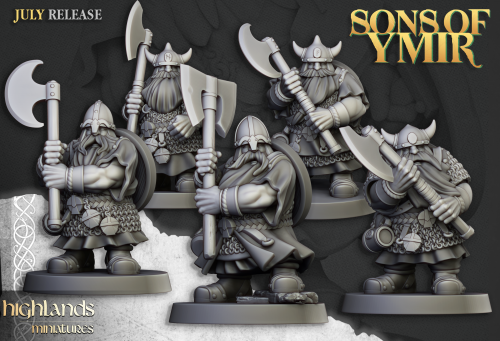 Guerrerros enanos a dos manos (Dwarfs Warriors Two Handed Unit)