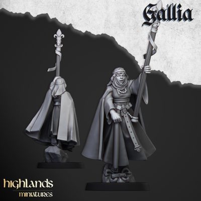 Damisela de Gallia a pie o en montura (Damsel of Gallia on foot or mounted)