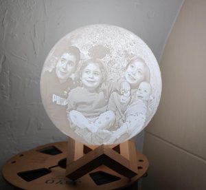Litofania lunar personalizada