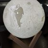 Lámpara litofanía luna