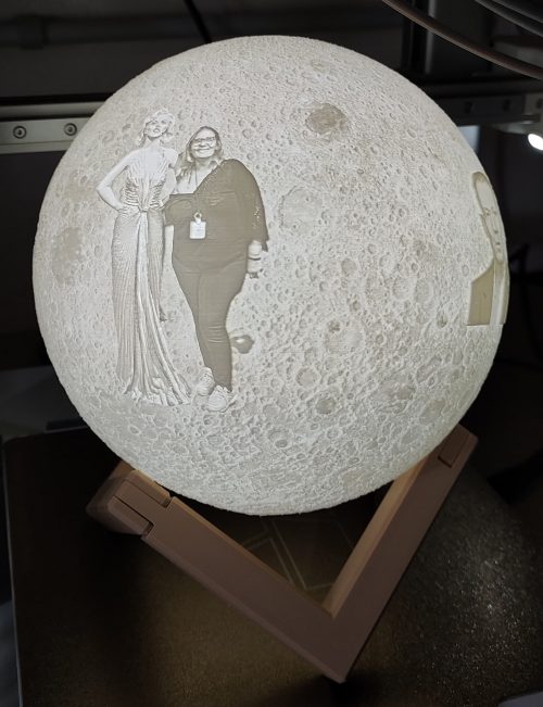 Lámpara litofanía luna