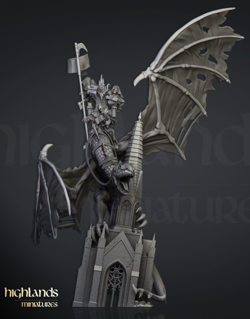 Ezequiel, Señor nigromante en monstruo volador (Ezekiel, Lord necromancer on Flying monster)