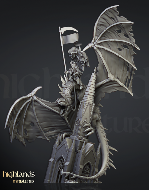 Ezequiel, Señor nigromante en monstruo volador (Ezekiel, Lord necromancer on Flying monster)