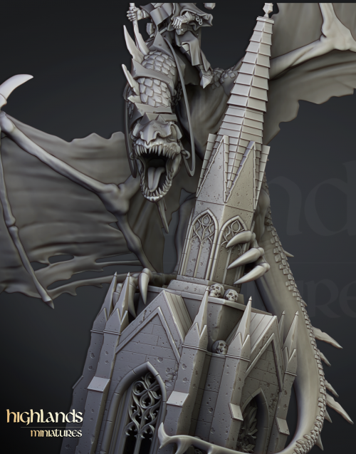Ezequiel, Señor nigromante en monstruo volador (Ezekiel, Lord necromancer on Flying monster)