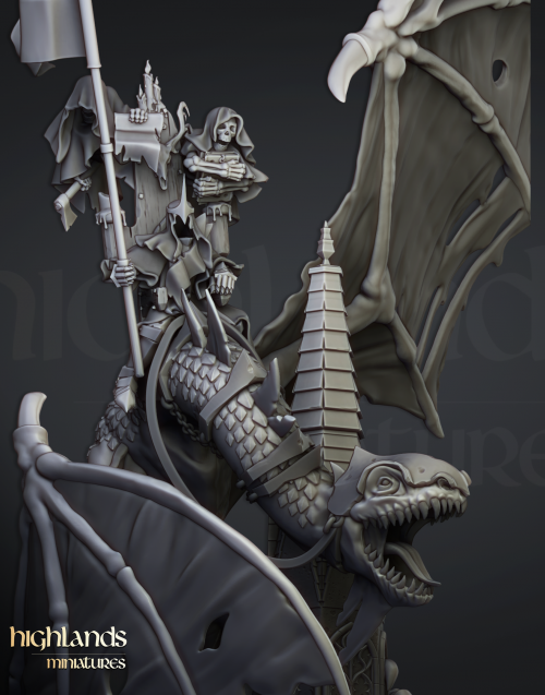Ezequiel, Señor nigromante en monstruo volador (Ezekiel, Lord necromancer on Flying monster)