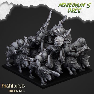 Orcos en montura con lanzas (Mounted Orcs with spears)