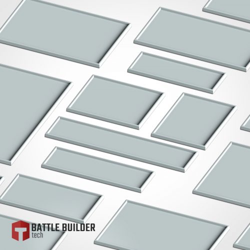 Minis&Deco 3D Prints - Bandejas de movimiento para peanas redondas u ovaladas (Movement trays for round/oval bases) - MOV TRAYS CUA 01