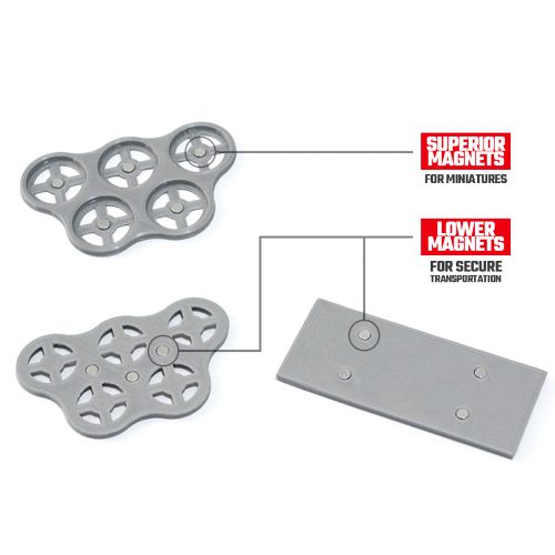 Minis&Deco 3D Prints - Bandejas de movimiento para peanas redondas u ovaladas (Movement trays for round/oval bases) - MOV TRAYS RED 08