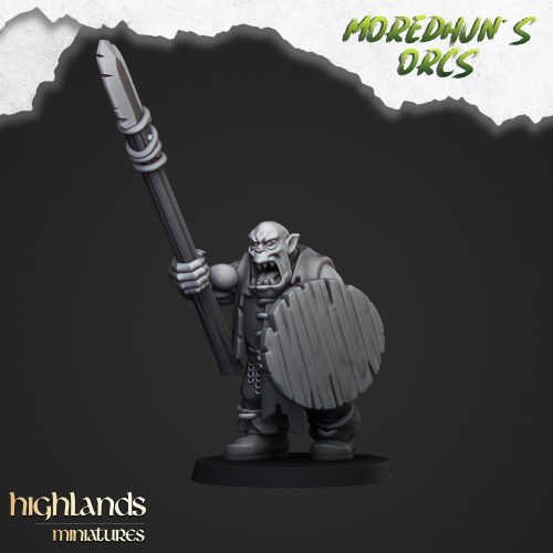 ORCS_WARRIORS_WITH_SPEARS_3 Guerreros orcos armas a una mano y lanzas (Orc Warriors with hand weapons and spears)