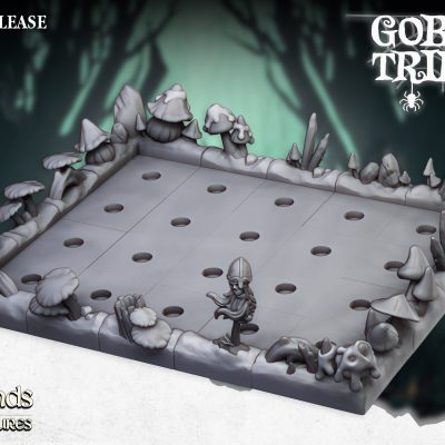 Bandeja de movimiento modular de goblins del pantano (Goblins swamp modular Movement Tray)