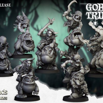 SWAMP_GOBLINS_MOUNTED_FULL Goblins del pantano en sapos (Swamp Goblins Frog Riders)