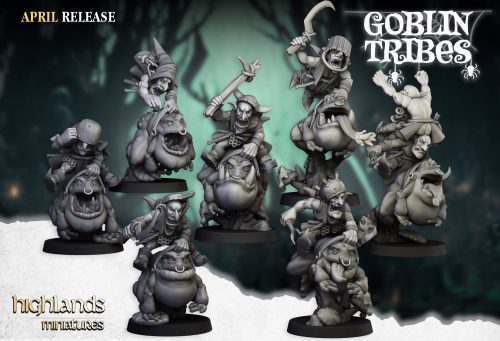 SWAMP_GOBLINS_MOUNTED_FULL Goblins del pantano en sapos (Swamp Goblins Frog Riders)