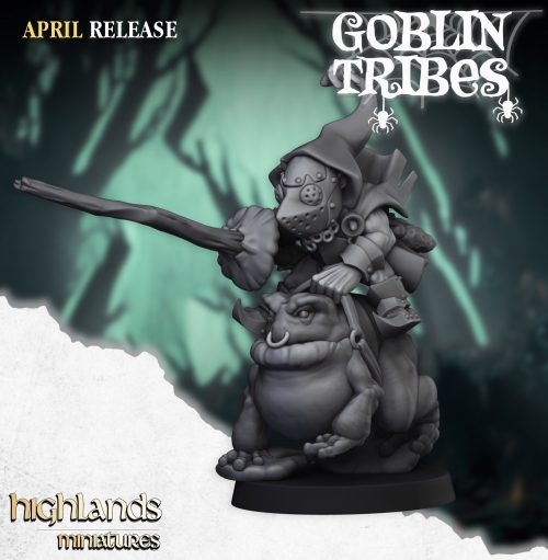 SWAMP_GOBLINS_MOUNTED_WITH_STICKS_5 Goblins del pantano en sapos con palos (Swamp Goblins Frog Riders with sticks)