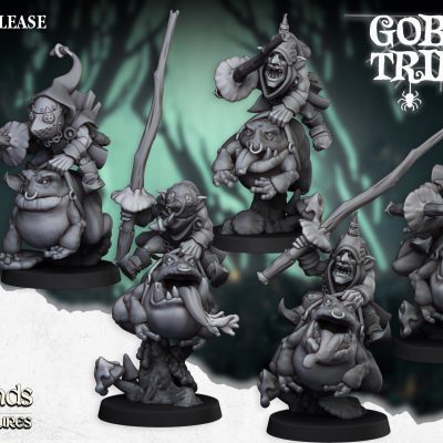 SWAMP_GOBLINS_MOUNTED_WITH_STICKS_FULL Goblins del pantano en sapos con palos (Swamp Goblins Frog Riders with sticks)