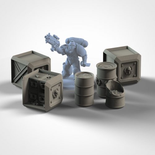 Bidones y cajas (Barrels and cubes)