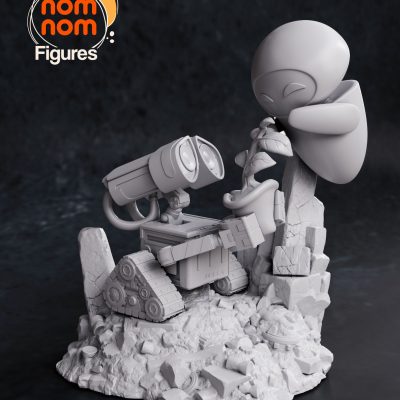 Chibi de Wall-e y Eve