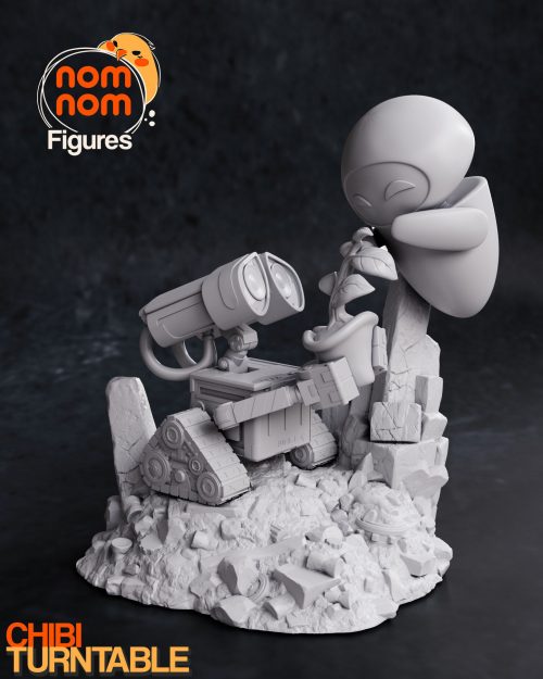 Chibi de Wall-e y Eve