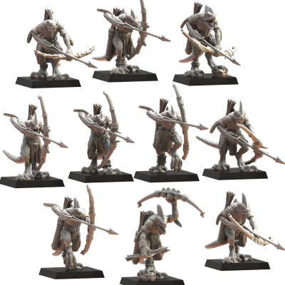 cuetzpalli-regiment-with-bows Cuetzpalli con arcos (Cuetzpalli regiment with bows)