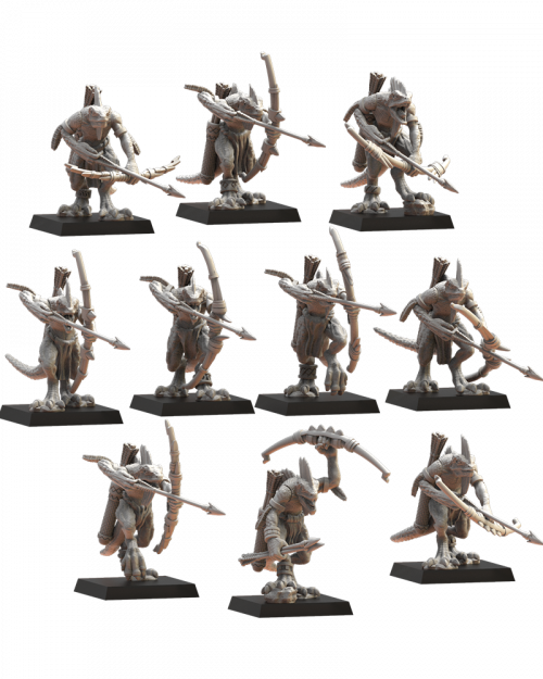 cuetzpalli-regiment-with-bows Cuetzpalli con arcos (Cuetzpalli regiment with bows)