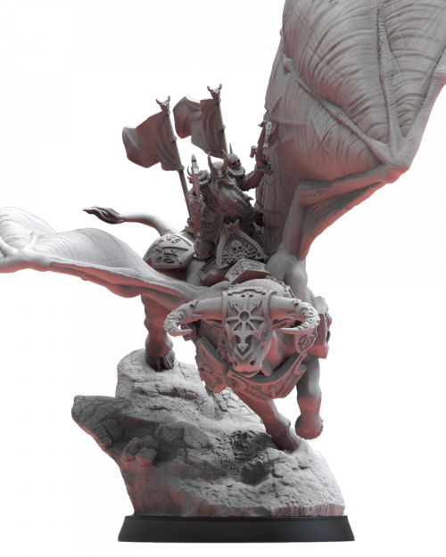 Dainn Longbeard on Bull of Shamut (Dainn Barbalarga en Toro de Shamut)