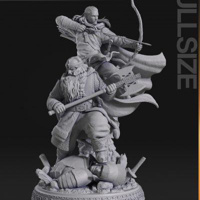 Gimli y Legolas