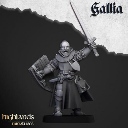 Minis&Deco 3D Prints - Otros: Clérigo con reliquia, Caballero cruzado héroe a pie - 8k, 1 Caballero cruzado héroe - hero questing knight highlands miniatures