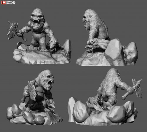 kong-vs-godzilla-3d-model-6f4ad41c84 Chibi de Kong vs Godzilla
