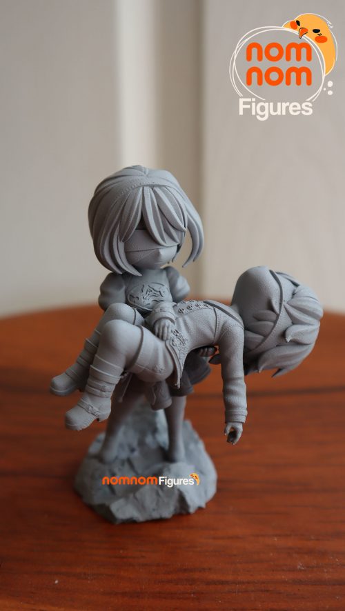 Chibi de 2B Y 9S