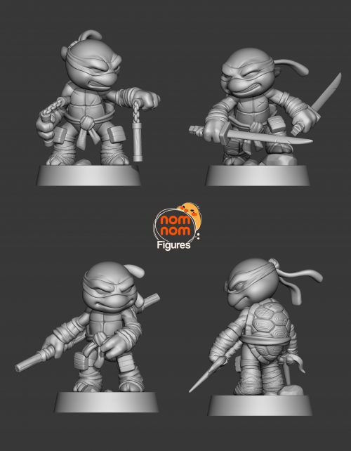 Chibi de las Tortugas Ninja