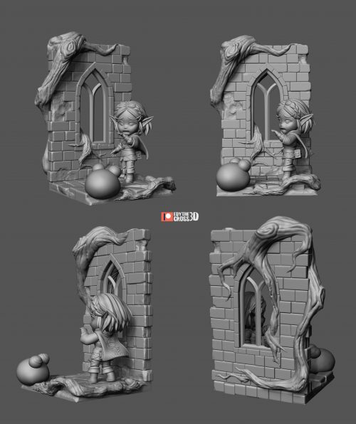 zelda-breath-of-the-wild-3d-model-dd140a3b92 Chibi de Zelda