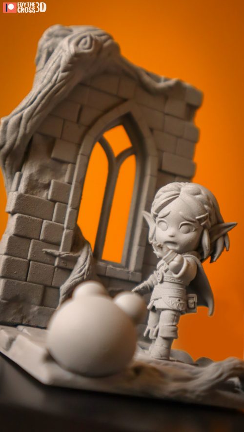 zelda-breath-of-the-wild-3d-model-f340ca329b Chibi de Zelda