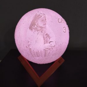 Litofania lunar personalizada