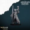 Grupo de mando de Arqueros Elfos Egeos (Aegean Elves Archers Command Group)