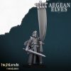 Grupo de mando de Arqueros Elfos Egeos (Aegean Elves Archers Command Group)