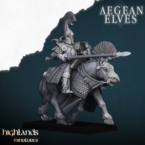 Lanceros en montura de los Elfos Egeos (Aegean Elves Mounted Lances)