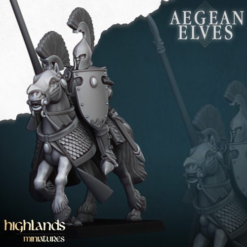 Lanceros en montura de los Elfos Egeos (Aegean Elves Mounted Lances)