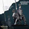 Grupo de mando de Lanceros en montura de los Elfos Egeos (Aegean Elves Mounted Lances Command Group)