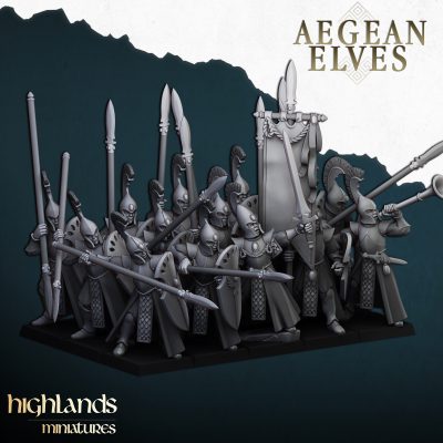 Lanceros Elfos Egeos (Aegean Spearmen)